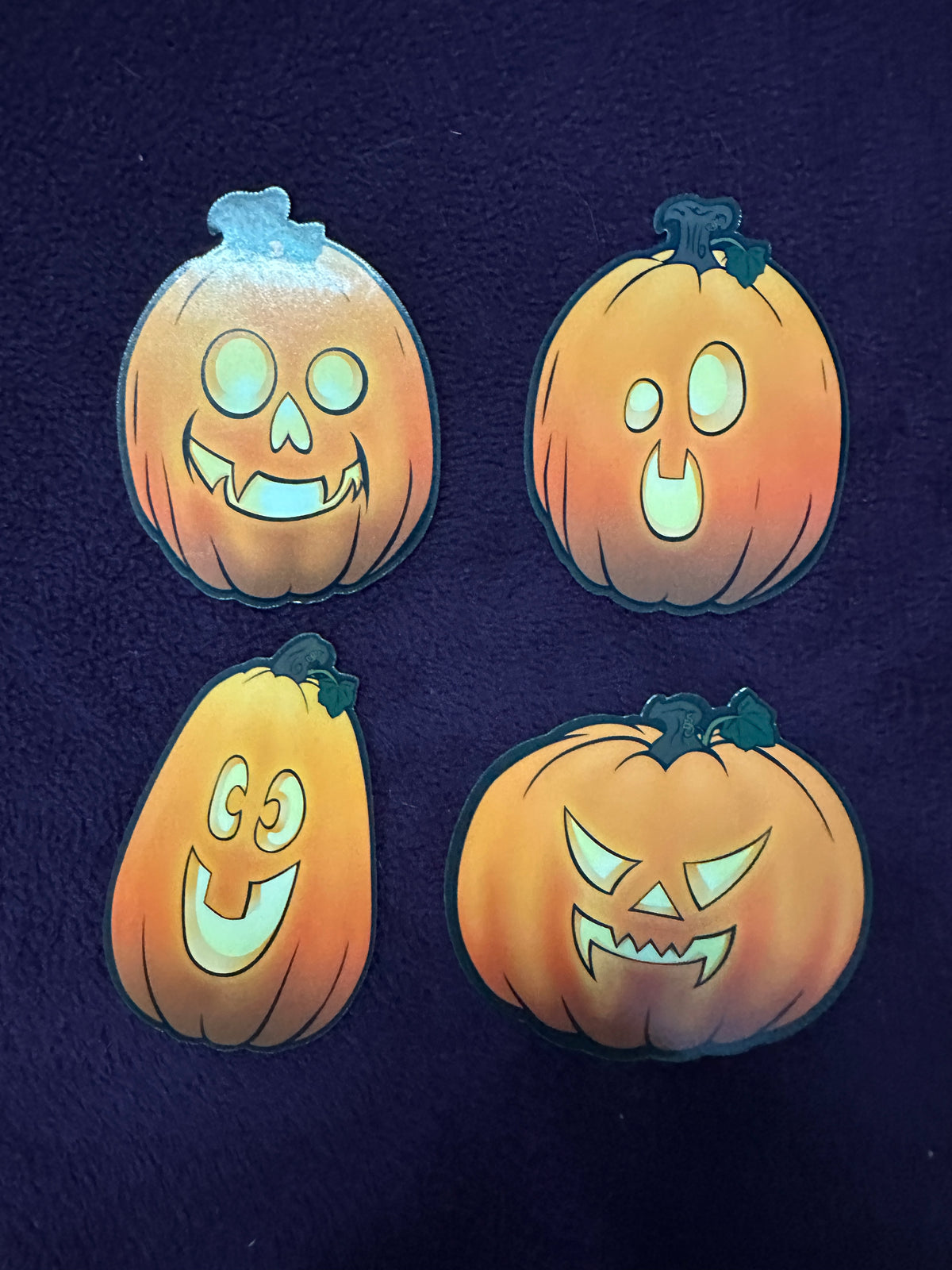 STICKER PACK: Perilous Pumpkin Pack, Set 2 with Skull-Faced Steve | 4-Pack