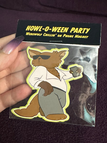 MAGNET: Werewolf Chilling on Phone