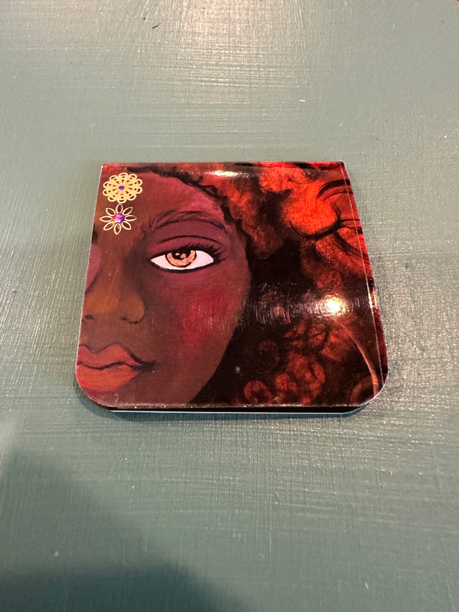 MAGNETIC BOOKMARK: 'Sun-Kissed with Gold' Fine Art Painting