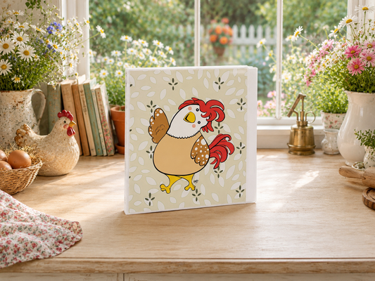 Friendly Chicken 3-Ring Binder – Cute Farmhouse School Binder