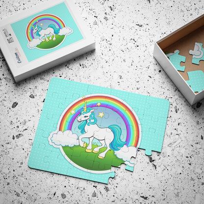 MAGIC UNICORN Cartoon Kids Puzzle (30 Piece) - Fun Learning Activity Gift for Kids
