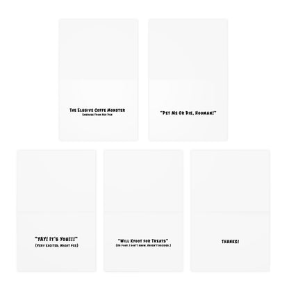 Home Sweet Home Cartoon Art Greeting Cards - Set of 5