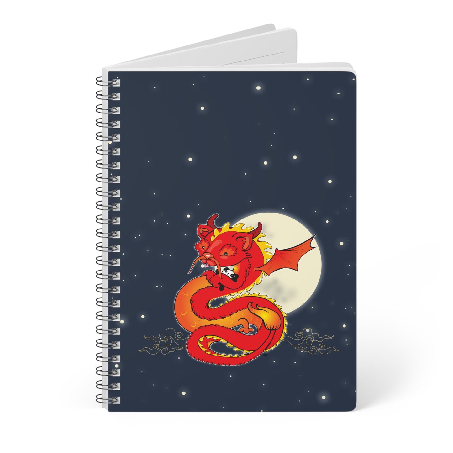 Liu the Chinese Dragon Gets Ready for Bed | 150 page Spiral Bound Notebook
