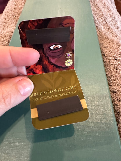 MAGNETIC BOOKMARK: 'Sun-Kissed with Gold' Fine Art Painting
