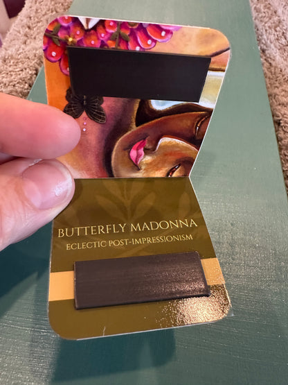 MAGNETIC BOOKMARK: 'Butterfly Madonna' Fine Art Painting