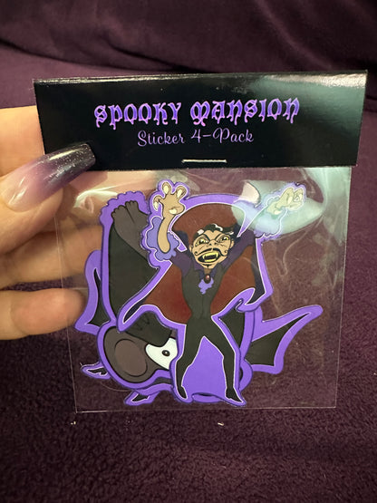 STICKER PACK: Spooky Mansion 4-Pack