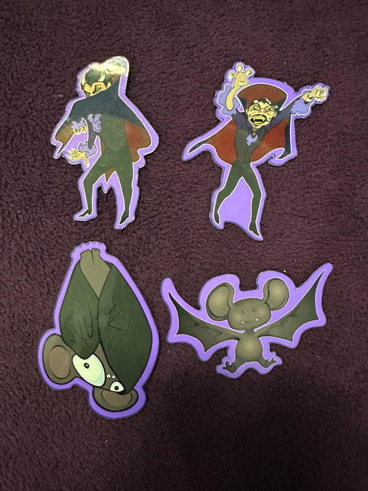 STICKER PACK: Spooky Mansion 4-Pack