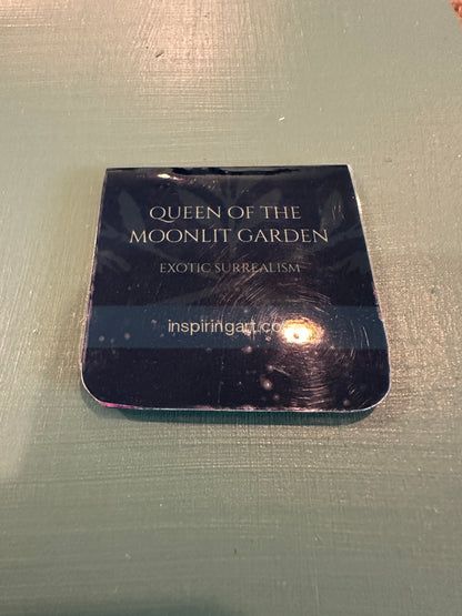 MAGNETIC BOOKMARK: 'Queen of the Moonlit Garden' Fine Art Painting