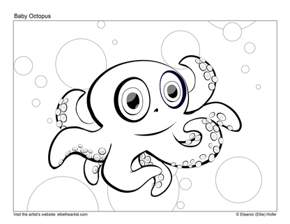 Printable Cartoon Art Coloring Book | 44 Kids Coloring Pages Digital Download