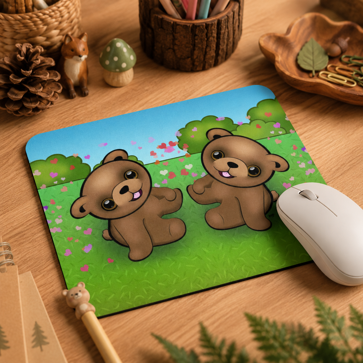 Baby Bears mouse pad from the Forest Friends Collection