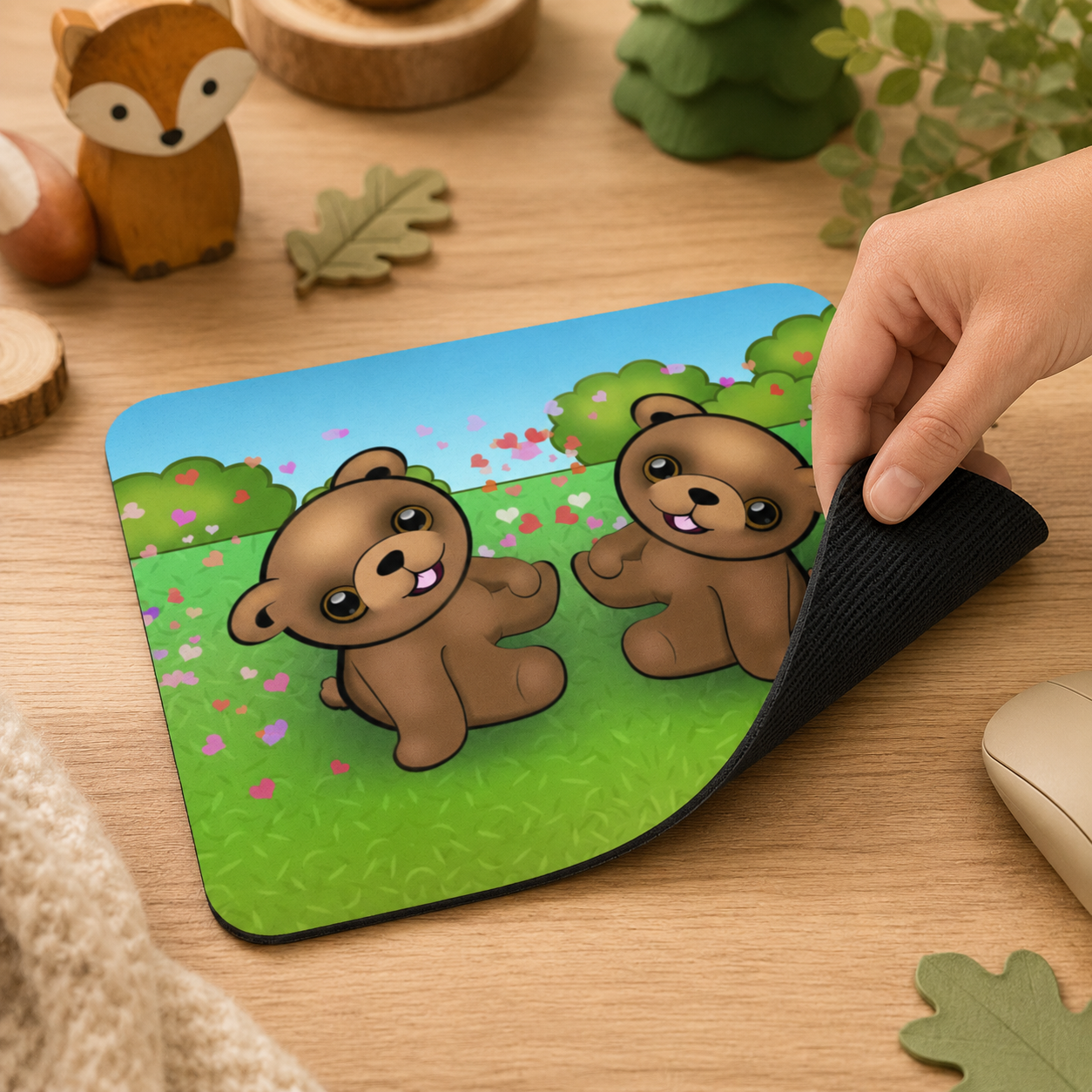 Baby Bears | Mousepad | Forest Friends Collection