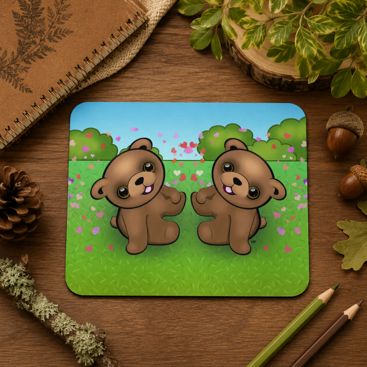 Baby Bears | Mousepad | Forest Friends Collection