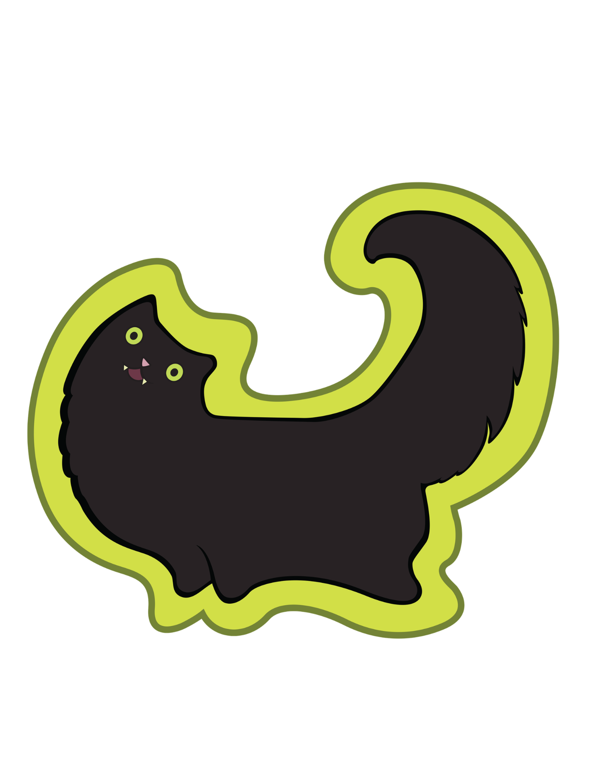 CLIP ART: Black Cat Wants Pets | Witches Potion Shop | Halloween Cartoon Art