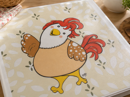 Friendly Chicken 3-Ring Binder – Cute Farmhouse School Binder
