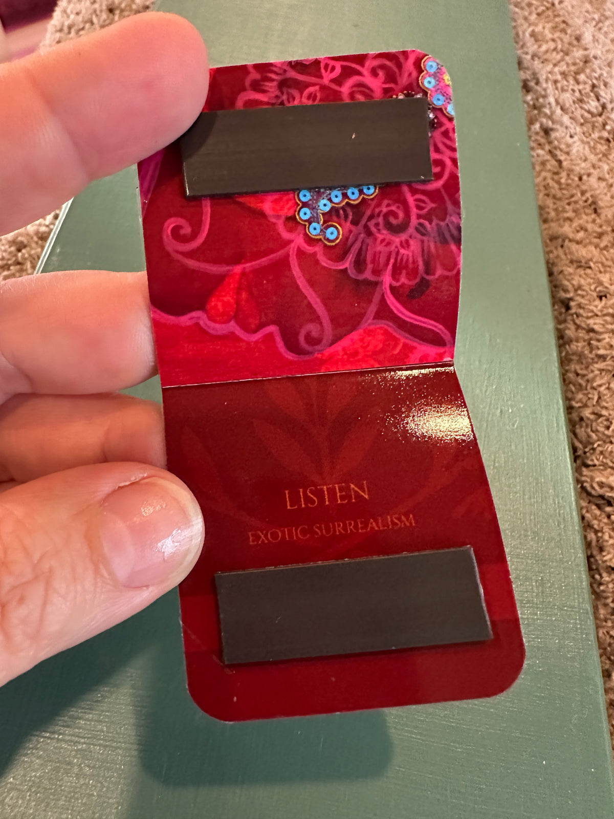 MAGNETIC BOOKMARK: 'Listen' Fine Art Painting