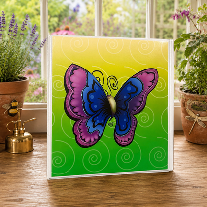 Joyful Butterfly 3-Ring Binder – Cute Garden Bug School Binder