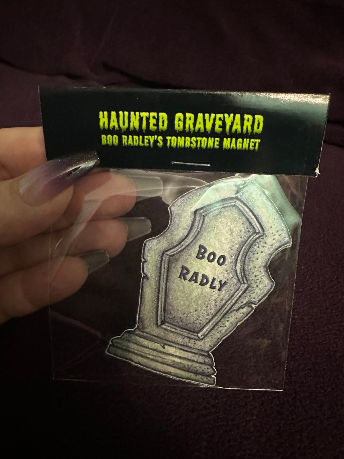 MAGNET: Tombstone for Boo Radley