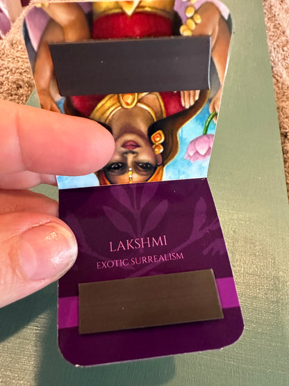 MAGNETIC BOOKMARK: 'Lakshmi the Goddess of Wealth and Good Fortune' Fine Art Painting