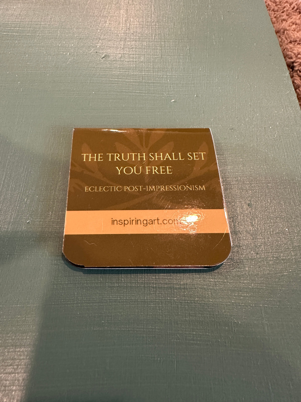 MAGNETIC BOOKMARK: 'The Truth Shall Set You Free' Fine Art Painting