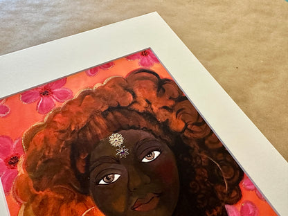 FINE ART PRINT: ‘Sun-Kissed with Gold’ Fine Art Print in White Matte (Available Sizes: 8x10, 11x14, 16x20)