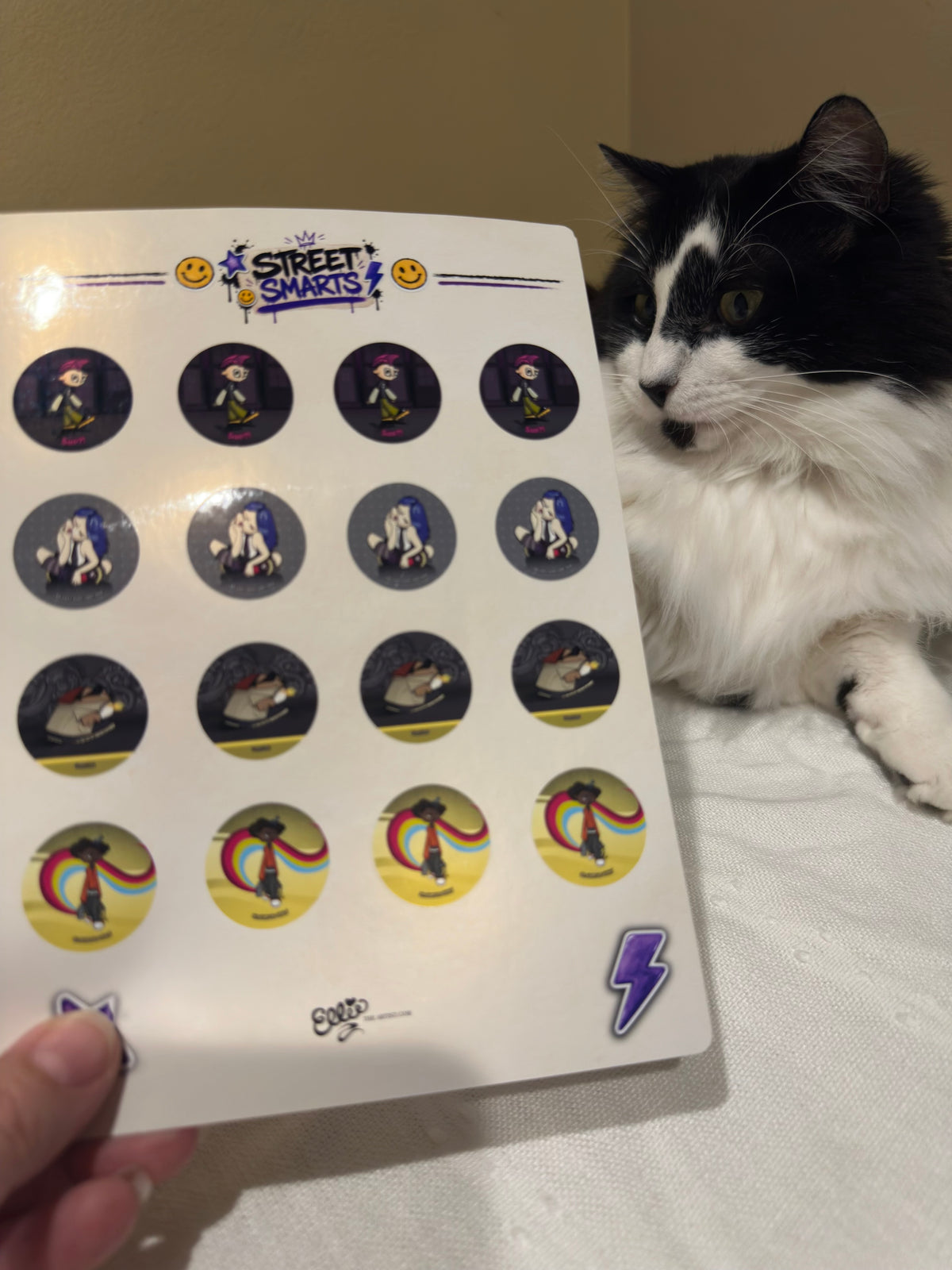 Street Smarts Cartoon Sticker Sheet