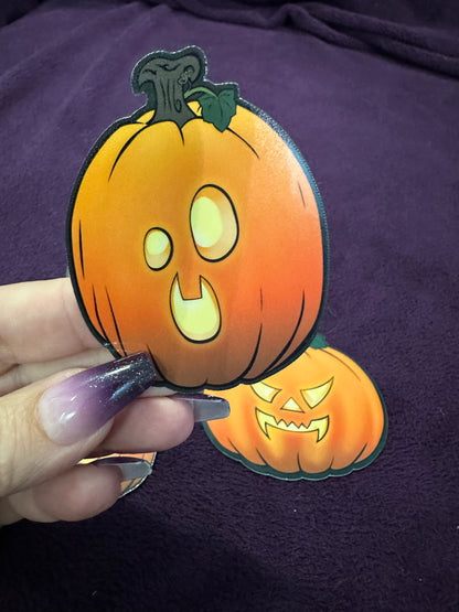 STICKER PACK: Perilous Pumpkin Pack, Set 2 with Skull-Faced Steve | 4-Pack