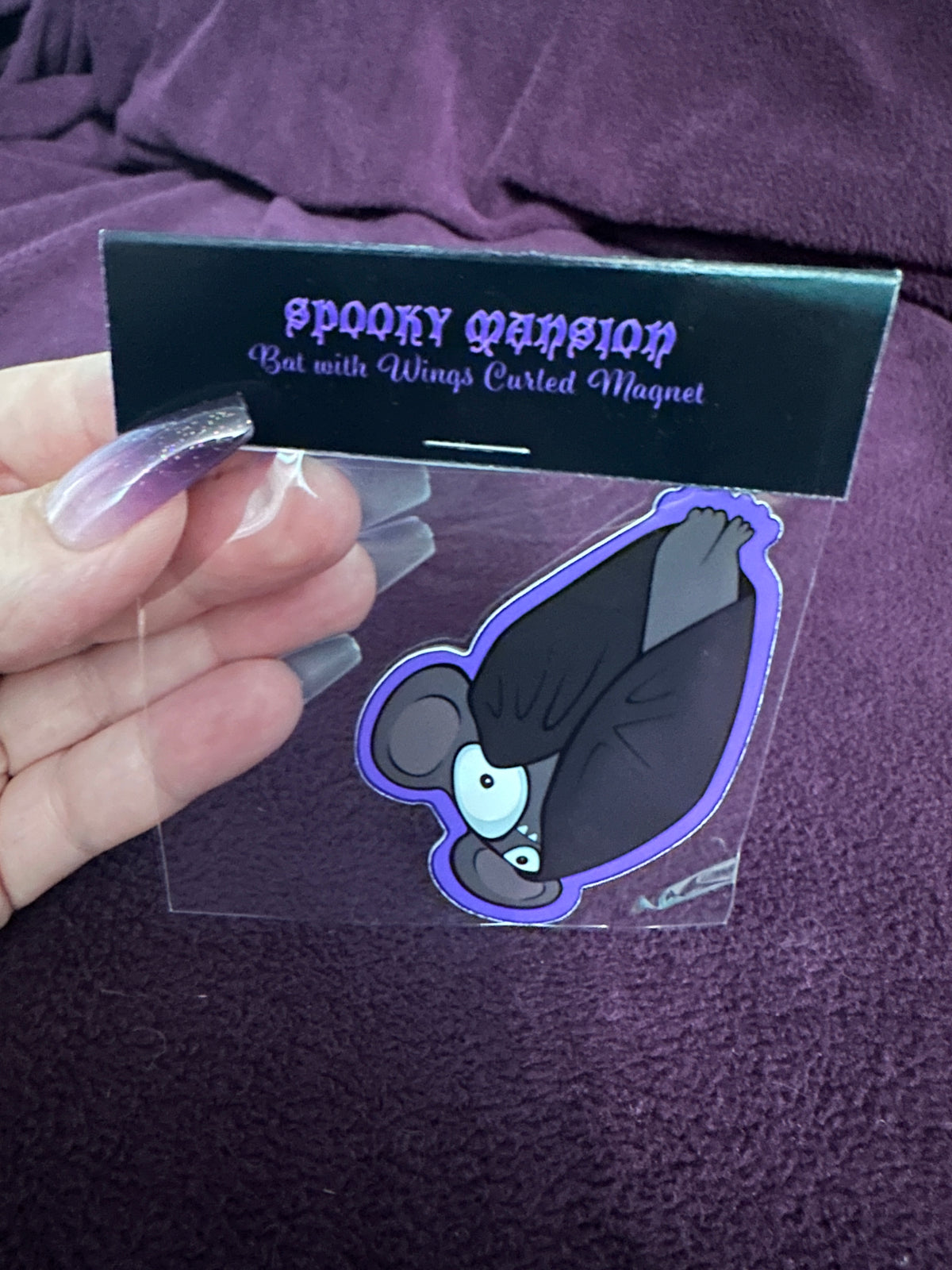 MAGNET: Bat with Curled Wings