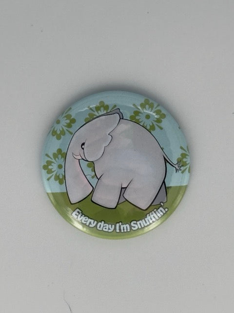Baby Elephant Round Refrigerator Magnet | Cute Cartoon Character Magnet | 2.25 Inch Fridge Magnet