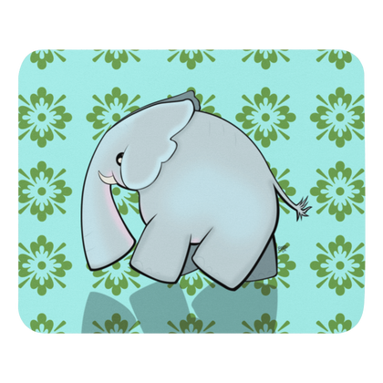 Baby Elephant Goes for a Walk mouse pad from the African Savanna Collection