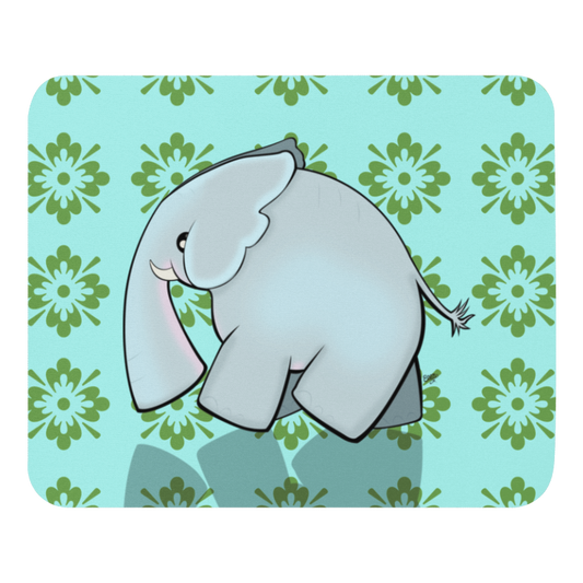 Baby Elephant Goes for a Walk mouse pad from the African Savanna Collection