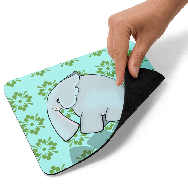 Baby Elephant Goes for a Walk | Mousepad | African Savanna Collection