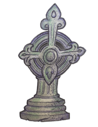 STICKER PACK: Haunted Graveyard Tombstones - 2 each of Unmarked Grave and R.I.P. | 4-Pack