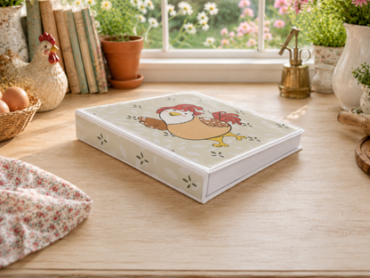Friendly Chicken 3-Ring Binder – Cute Farmhouse School Binder