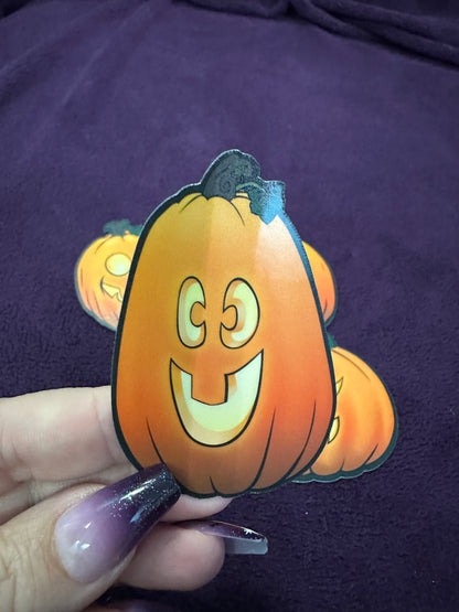 STICKER PACK: Perilous Pumpkin Pack, Set 2 with Skull-Faced Steve | 4-Pack