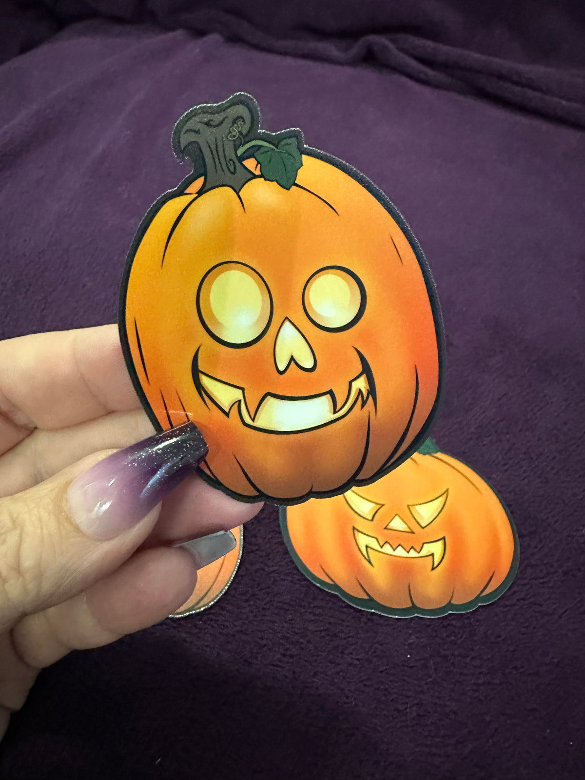 STICKER PACK: Perilous Pumpkin Pack, Set 2 with Skull-Faced Steve | 4-Pack