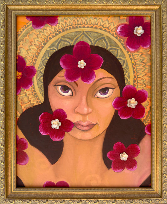 'Flower Fall' Fine Art Painting