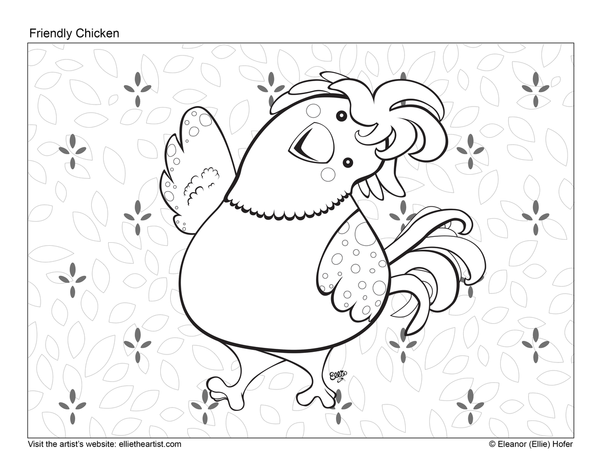 Printable Cartoon Art Coloring Book | 44 Kids Coloring Pages Digital Download