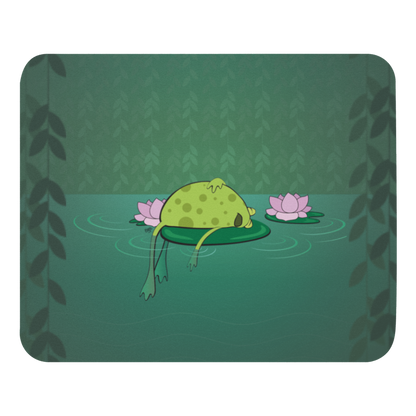 Frog on a Lily Pad mouse pad from the Jungle Swamp Collection