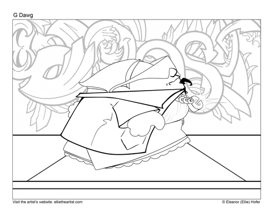 FREE G Dawg Coloring Page