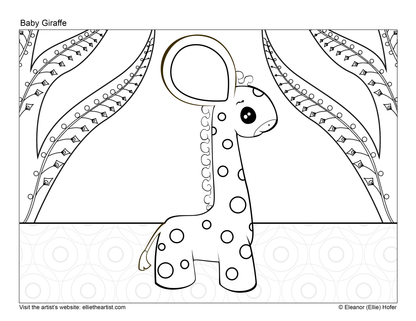 Printable Cartoon Art Coloring Book | 44 Kids Coloring Pages Digital Download