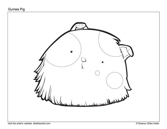 FREE Guinea Pig Coloring Page