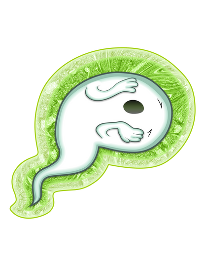 STICKER PACK: Haunted Graveyard Ghosts and Tombstones of Barry M. Deep and Al B. Bach | 4-Pack