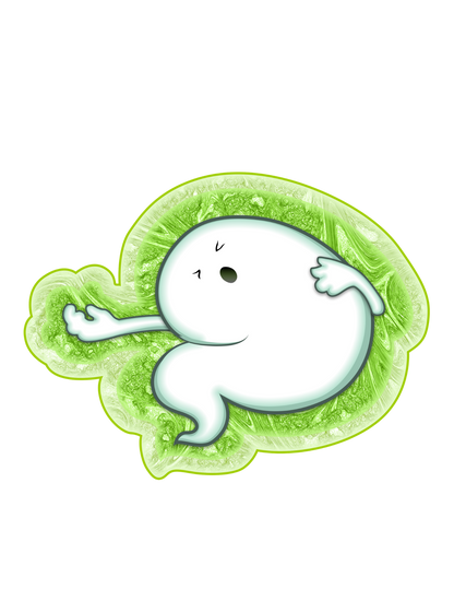 STICKER PACK: Haunted Graveyard Ghosts and Tombstones of Dee Compose and Anita Shovel | 4-Pack