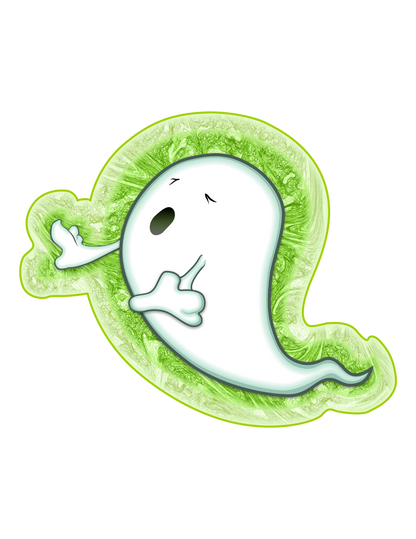 STICKER PACK: Haunted Graveyard Ghosts and Tombstones of Claire Voyance and Ima Rottin | 4-Pack