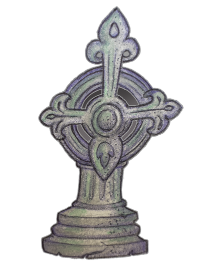MAGNET: Unmarked Grave Gravestone | Haunted Graveyard Collection | Halloween Cartoon Art