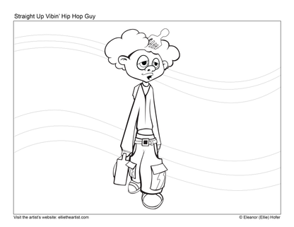 Printable Cartoon Art Coloring Book | 44 Kids Coloring Pages Digital Download