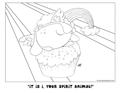 FREE Angel Bunny Coloring Page (Digital Download)
