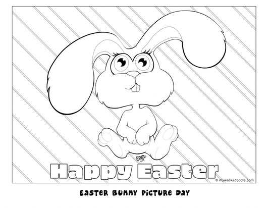 FREE Easter Bunny Coloring Page (Digital Download)