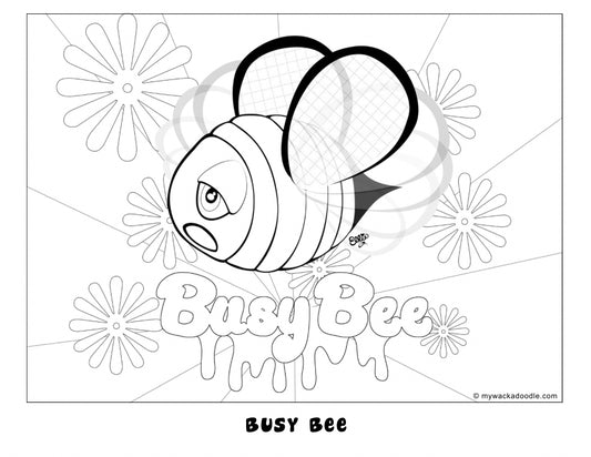 FREE Busy Bee Coloring Page (Digital Download)