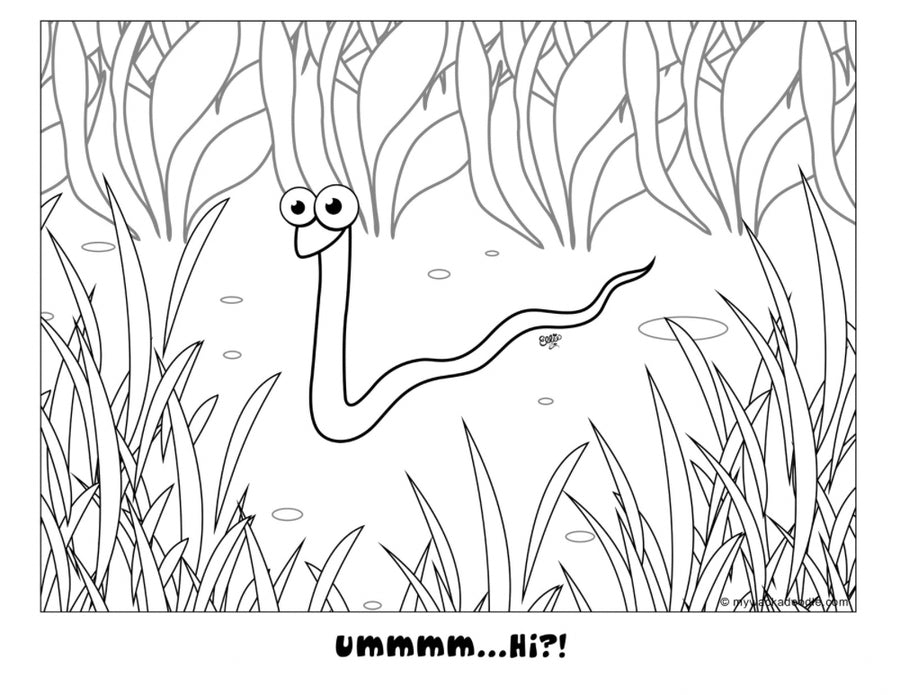 FREE Sam the Slithery Snake Coloring Page (Digital Download)
